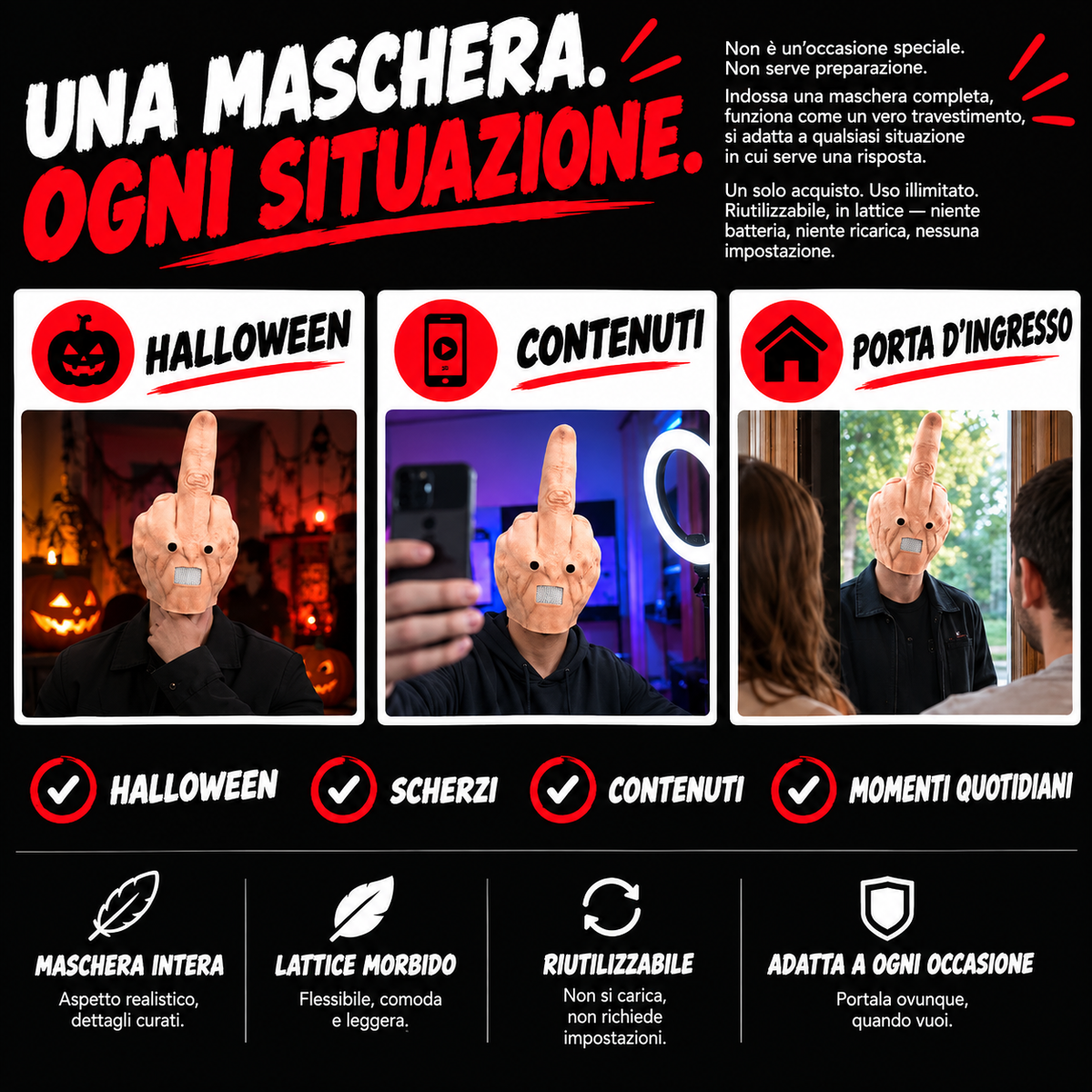 IL DITO MASK™ - Risata Istantanea